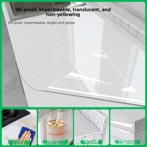 XIANXIANWUFANG | Thick Transparent Oil-Resistant Heat-Resistant Self-Adhesive Kitchen Counter Protection Film