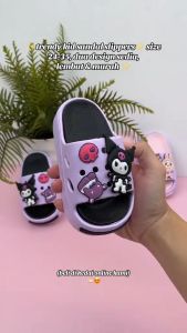 Ready Stock Kids Girls Shoes Slipper | Cute Labubu & Kuromi Kids Shoes | Anti Slip Breathable Comfortable