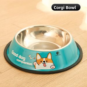 HOOPET | Anti-Tip Stainless Steel Dog Food Bowl for Large Dogs