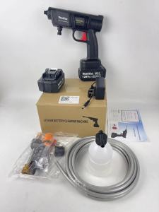 Cordless Pressure Washer Portable with Toolbox Portable Car Washer 2 Batteries Garden Sprinkler Rechargeable High Power