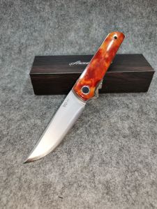 อุปกรณ์​ตั้งแคมป์​เดินป่า​ มีด​พับ​อเนก​ประสงค์​ SKD-11​ ด้ามจับ​กระดูก​