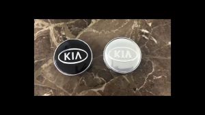 Logo chụp mâm ốp lazang bánh xe ô tô Kia đường kính 60mm chất liệu nhựa ABS cao cấp