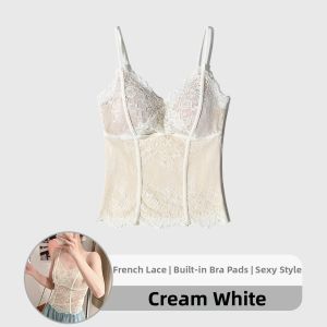 Mooti | Lace Camisole Top with Pads
