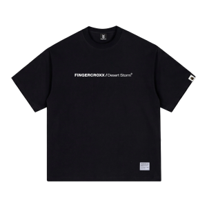 FINGERCROXX | Casual Letter Print T-Shirt Loose Fit Universal Style