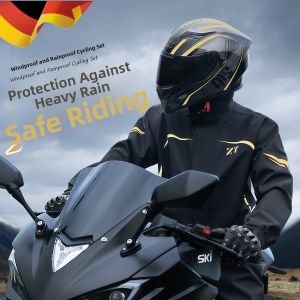 WEVOLA | Waterproof Raincoat Set for Men Riding