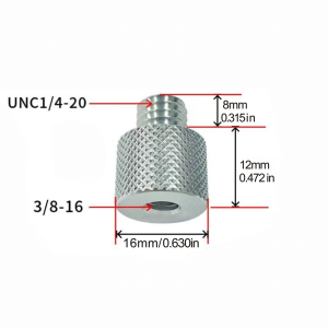 2/4PCS 1/4 Male to 3/8 M4 M5 M6 M8 M10 Female Conversion Nut Projector Bracket Adapter Ball head Camera Tripod Photography screw