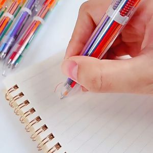 6-in-1 Multicolor Ballpoint Pen Student Pen School & Office Stationery Goodies gift. mixshop