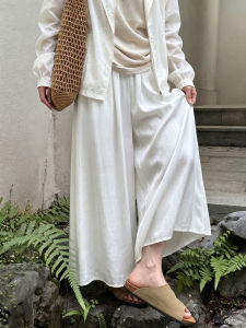 YAYANGREN | Summer Thin Loose A-line Skirt Shorts Cool Icy Silk Culottes