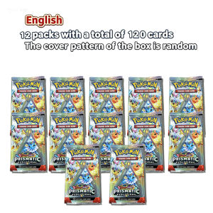 Bandai | 360Pcs pokémon English TCG Box Eevee Prismatic Evolutions Rivals Black Bolt rare cards for fans to collect battle & trade