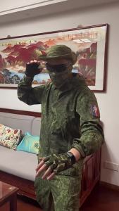 นกอินทรีทหาร   เสื้อแจ็คเก็ตนิ่มลายพรางรัสเซียฤดูใบไม้ผลิเสื้อกันลมกลางแจ้งเสื้อแจ็คเก็ตแบบบางลายพรางกันลมและกันน้ำ