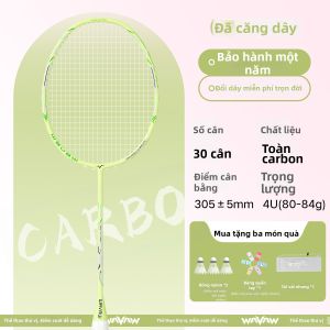 WAVAW | Vợt Cầu Lông Đảm Bảo Tension 4U Toàn Bộ Carbon