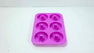 6 Holes Silicone Donut Mold Bagel Pan Non Stick Baking Heat Resistance Mould Doughnut Maker Pan Baking Tool