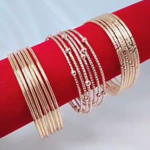 Gelang Kroncong Set Perhiasan Aksesoris Lapis Emas Terlaris Termurah