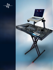 Flight Case DJ Controller Stand X-Shaped Keyboard Double Tube Instrument Rack DJ Scratch Laptop Stand Towerwei ZJ1 Model