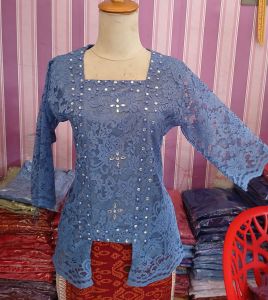 blouse kebaya atasan tradisional kutubaru wanita payet seribu terbaru viral!!!