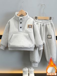 Boys Spring Fashionable Sportswear Set Sweatshirt Long Sleeve Cotton Blend Trousers Long Pants Youthful Style Childrens Wear