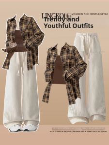 NUMEN BUTTON | Large Size Spring Retro Casual Outfit for Women