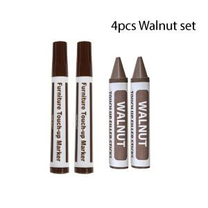 4pcs/set of Creative Furniture Repair Pens Wooden Home Repair Markers and Crayon Sharpener Set Table Chair