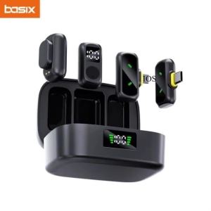 2drag2 Wireless Lavalier Microphone Mini Dual Condenser for iPhone Android YouTube Vlog Audio Recording