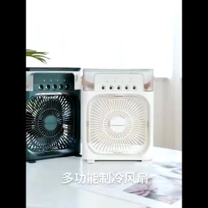 NEW MODEL Portable USB Mini Aircond Air Cooler Mist Fan Kipas Penyejuk Mini Meja  6寸台式迷你散热风扇
