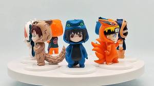 Bandai | 8Pcs/Set Anime NARUTO Action Figures Model Naruto Sasuke Kakashi 8cm Doll Costume Design PVC Collection Ornament Toys