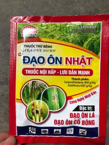 Thuốc trừ bệnh ĐẠO ÔN NHẬT gói 25gr. Đặc trị Đạo Ôn lá đạo ôn cổ bông.