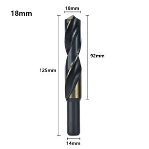 XCAN 1pc Reduced Shank HSS Twist Drill Bit 14 16 18 20 22 25mm Hole Saw Cutter for Metal Drilling Tool 12mm Shank