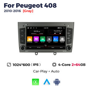 NaviFly 7Inch 2 Din Android Car Radio For Peugeot 308 408 2007-2014 Multimedia Player Navigation GPS Carplay Auto Head Unit WIFI