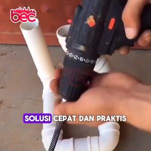 [BEC] Pembersih Saluran Pipa | Alat Pembersih Saluran | Kawat Pembersih Saluran Pipa Mampet Dengan Adaptor Bor 3M 5M 10M