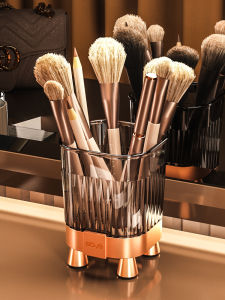 Elegant Makeup Brush Storage Tube High Aesthetic Value Pen Holder Student Desktop Cosmetic Box Eyeshadow Brow Pen Luxury Office