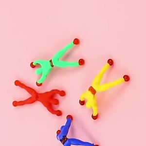 10Pcs Novelty Sticky Wall Climbing Climber Men Kids Boy Birthday Party Favors Supplies Pinata Fillers Treat Bag Gifts