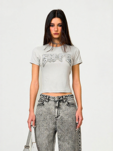 SMFK | Metal Rock Fit Stretch Printed T-shirt