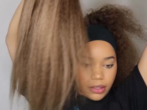 Tóc Nối Tết Jumbo 24 Inch Tóc Tổng Hợp Afro Ombre Kanekalon Dành Cho Trẻ Em Dễ Chăm Sóc Kiểu Thẳng Tự Nhiên.