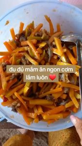 1kg Mắm Cá Trèn Trộn Đu Đủ Giòn Rụm Sợi Đu Đủ Vàng Tự Nhiên  Mắm Trèn Thơm Mới Loại 1 - ĐẶC SẢN MINH TRIẾT