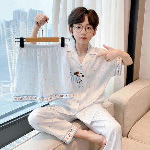 ANZHAOQI | Summer Lightweight Boys Pajama 3-Piece Set