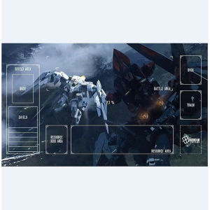 Bandai | DIY Destiny Gundam GCG Card Game Mat Single Player Rubber Playmat with Non-Slip Base Anime Design Waterproof Toy Gift