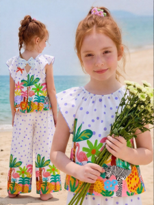 PPTOWN | Sweet Flying Sleeve Slim Fit Summer Casual Girls T-shirt