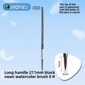 Marie’s | Professional Nylon Watercolor Paintbrush Set 8/0 Numbers