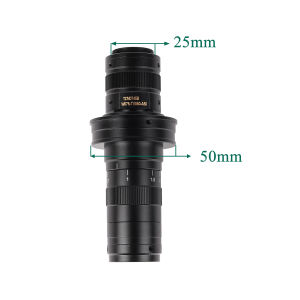 New 0.7X~4.5X Magnification 130X 180X 150X Adjustable Zoom C Mount Lens 25mm For HDMI VGA USB Industry Video Microscope Camera