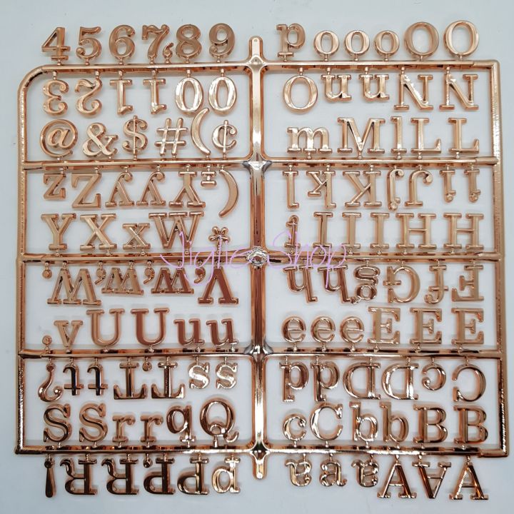 LETTER BOARD EXTRA LETTERS METALLIC | Lazada PH