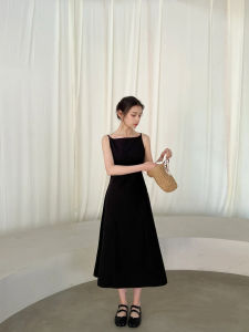 Elegant Pure Cotton Asymmetrical Design French Style One Shoulder Womens Dress Spring Summer A-Line Long Dress Casual Commute