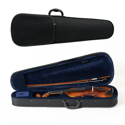 HaoCheng Hardened Lightweight Triangle Violin Case 4/4 3/4 1/2 1/8 Violin Box Guitar Piano Accessories Musical Instrument Case