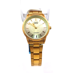 Q&Q C09A-026PY Gold-Tone Stainless Steel Watch