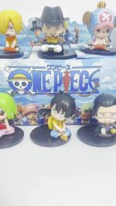 Bandai | Hot Random Blind Box One Piece Anime12pcs Sitting Posture Luffy Nami Action Figurine PVC Model Desktop Toy Holiday Gift In Stock