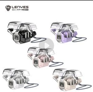 MM - headset bluetooth TWS lenyes air80 3in 1 TWS ANC + wireless earphone bluetooth 5.3 55ms low latency 2 pair headset gaming hifi stereo