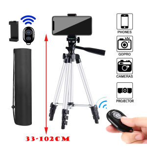 Tripods For Mobile Phone Lightweight Camera Tripod Stand with Bluetooth Selfie Remote Phone Holder For Youtube Video Photography