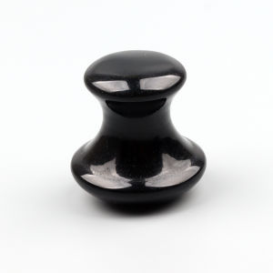 Obsidian Mushroom Face Care Massager Natural Crystal Gua Sha Tool Massage Head Eye Skincare Scraper Wrinkle Beauty Products