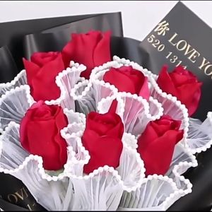 (3.6M)Pearl Pleated Yarn Flower Mesh Wrapping Paper Pleated Yarn Flower Bouquet Packaging Material