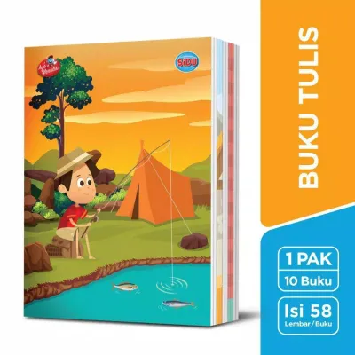 Buku Tulis SIDU 58 lembar ( 1 pack isi 10 pcs buku)