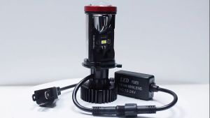 2PCS Lampu Depan LED Mobil Motor H4 Y6D Y7D Y8D Y13 Mini Projector Projie 6000K Kualitas Tinggi 80/90/100watt Ori Import Super Terang Motor Mobil Truk Universal